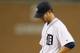 DETROIT, MI - SEPTEMBER 04: Rick Porcello #48 of the Detroit Tigers waits on the mound prior to being taken out of the game in the sixth inning while playing the Cleveland Indians at Comerica Park on September 4, 2012 in Detroit, Michigan. (Photo by Gregory Shamus/Getty Images)
