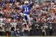 CLEVELAND, OH - SEPTEMBER 23: Wide receiver T.J. Graham #11 of the Buffalo Bills celebrates after scoring a touchdown against the Cleveland Browns at Cleveland Browns Stadium on September 23, 2012 in Cleveland, Ohio. (Photo by Matt Sullivan/Getty Images)