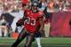 TAMPA, FL - DECEMBER 23: Wide receiver Vincent Jackson #83 of the Tampa Bay Buccaneers runs with a pass against the St. Louis Rams December 23, 2012 at Raymond James Stadium in Tampa, Florida. (Photo by Al Messerschmidt/Getty Images)