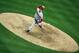 SAN DIEGO, CA - JUNE 2: J.J. Putz #40 of the Arizona Diamondbacks throws from the mound in the 9th inning against the San Diego Padres during their MLB Baseball Game on June 2, 2012 at Petco Park in San Diego, California. (Photo by Donald Miralle/Getty Images)