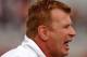Apr 14, 2012; Norman, OK, USA; Oklahoma Sooners defensive coordinator Mike Stoops yells to his unit during first half of the Oklahoma spring game at Gaylord Family Oklahoma Memorial Stadium. Mandatory Credit: Mark D. Smith-USA TODAY Sports