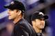 BALTIMORE, MD - NOVEMBER 24: Head coach Jim Harbaugh (L) of the San Francisco 49ers and his brother, head coach John Harbaugh (R) of the Baltimore Ravens stand next to each other before the start of their game at M&T Bank Stadium on November 24, 2011 in Baltimore, Maryland. (Photo by Rob Carr/Getty Images)