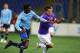 ROME, ITALY - FEBRUARY 26: Modibo Diakite' (L) of SS Lazio competes for the ball with Stevan Jovetic of ACF Fiorentina during the Serie A match between SS Lazio and ACF Fiorentina at Stadio Olimpico on February 26, 2012 in Rome, Italy. (Photo by Paolo Bruno/Getty Images)