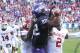 FORT WORTH, TX - DECEMBER 1: Josh Boyce #82 of the TCU Horned Frogs jumps for the reception broken up by Tony Jefferson #1 and Julian Wilson #2 of the Oklahoma Sooners at Amon G. Carter Stadium on December 1, 2012 in Fort Worth, Texas. (Photo by Rick Yeatts/Getty Images)