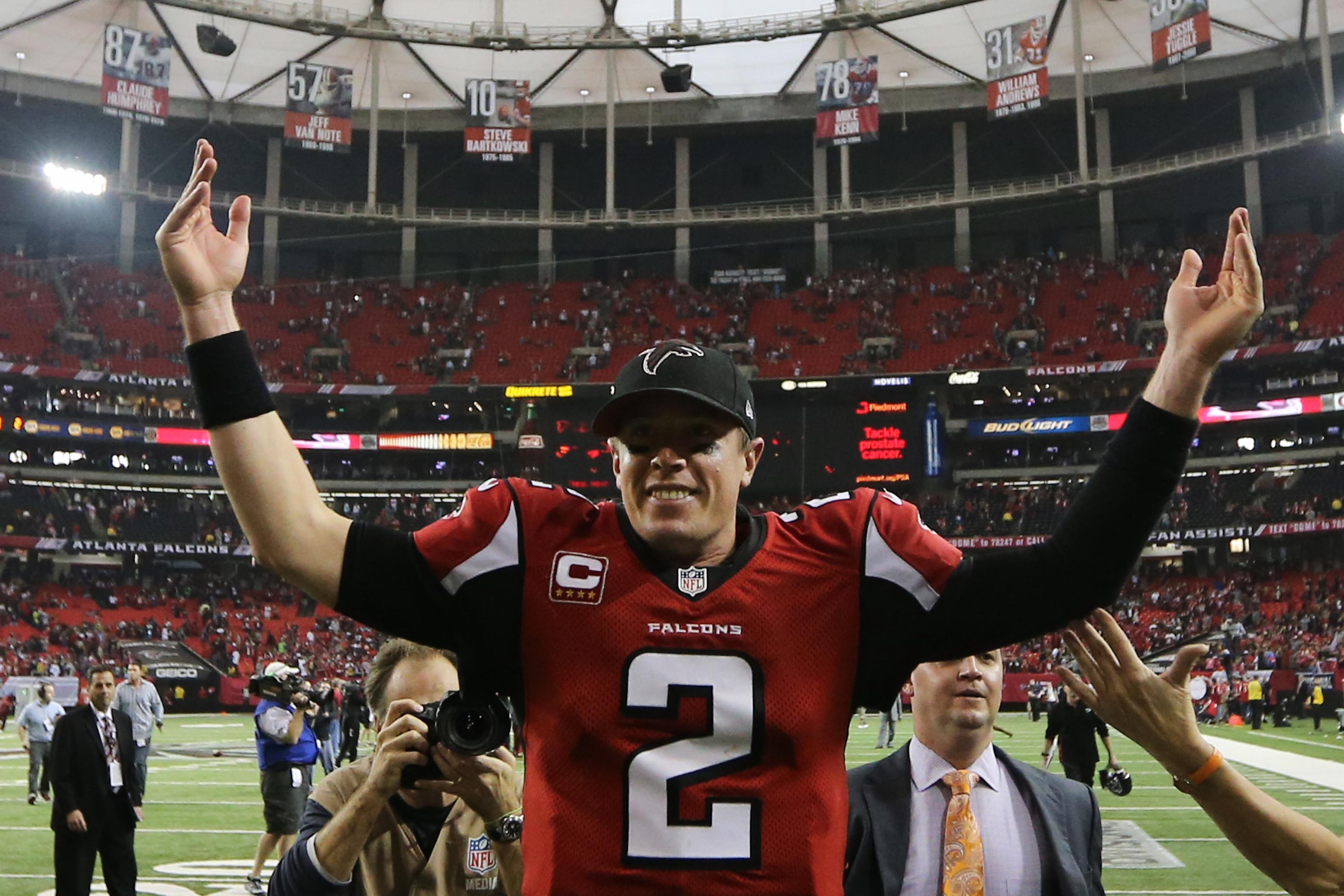 WATCH: Matt Ryan takes the field in all-white Falcons uniform