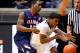 WEST LAFAYETTE, IN - JANUARY 02: Tracy Abrams #13 of the Illinois Fighting Illini tries to reach around Ronnie Johnson #3 of the Purdue Boilermakers at Mackey Arena on January 2, 2013 in West Lafayette, Indiana. Purdue defeated Illinois 68-61. (Photo by Michael Hickey/Getty Images)