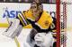 BOSTON, MA - OCTOBER 10: Tuukka Rask #40 of the Boston Bruins makes a save against the Edmonton Oilers in the first period at TD Garden on October 10, 2011 in Boston, Massachusetts. (Photo by Jim Rogash/Getty Images)
