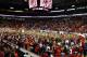 Jan 12, 2013; Raleigh, NC, USA; North Carolina State Wolfpack fans storm the court after an upset of the Duke Blue Devils at PNC Arena. North Carolina State won 84-76. Mandatory Credit: Rob Kinnan-USA TODAY Sports