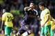 NORWICH, ENGLAND - SEPTEMBER 29: Luis Suarez of Liverpool celebrates scoring their first goal during the Barclays Premier League match between Norwich City and Liverpool at Carrow Road on September 29, 2012 in Norwich, England. (Photo by Julian Finney/Getty Images)