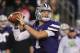GLENDALE, AZ - JANUARY 03: Collin Klein #7 of the Kansas State Wildcats looks to pass against the Oregon Ducks during the Tostitos Fiesta Bowl at University of Phoenix Stadium on January 3, 2013 in Glendale, Arizona. (Photo by Stephen Dunn/Getty Images)