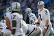 BALTIMORE, MD - NOVEMBER 11: Quarterback Carson Palmer #3 of the Oakland Raiders motions from the line of scrimmage against the Baltimore Ravens at M&T Bank Stadium on November 11, 2012 in Baltimore, Maryland. (Photo by Rob Carr/Getty Images)