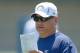 July 23, 2012; San Diego, CA, USA; San Diego Chargers defensive coordinator John Pagano durign training camp at Charger Park. Mandatory Credit: Jake Roth-USA TODAY Sports