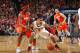 LOUISVILLE, KY - JANUARY 19: Peyton Siva #3 of the Louisville Cardinals takes the ball away from C.J. Fair #5 of the Syracuse Orange during the game at KFC Yum! Center on January 19, 2013 in Louisville, Kentucky. (Photo by Joe Robbins/Getty Images)