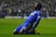 LEEDS, ENGLAND - DECEMBER 19: Victor Moses of Chelsea celebrates scoring his team's third goal to make the score 1-3 during the Capital One Cup Quarter-Final match between Leeds United and Chelsea at Elland Road on December 19, 2012 in Leeds, England. (Photo by Laurence Griffiths/Getty Images)