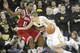 IOWA CITY, IA - DECEMBER 31: Guard Mike Gesell #10 of the Iowa Hawkeyes drives down the court during the first half against guard Kevin 'Yogi' Ferrell #11 of the Indiana Hoosiers on December 31, 2012 at Carver-Hawkeye Arena in Iowa City, Iowa. Indiana won 69-65. (Photo by Matthew Holst/Getty Images)