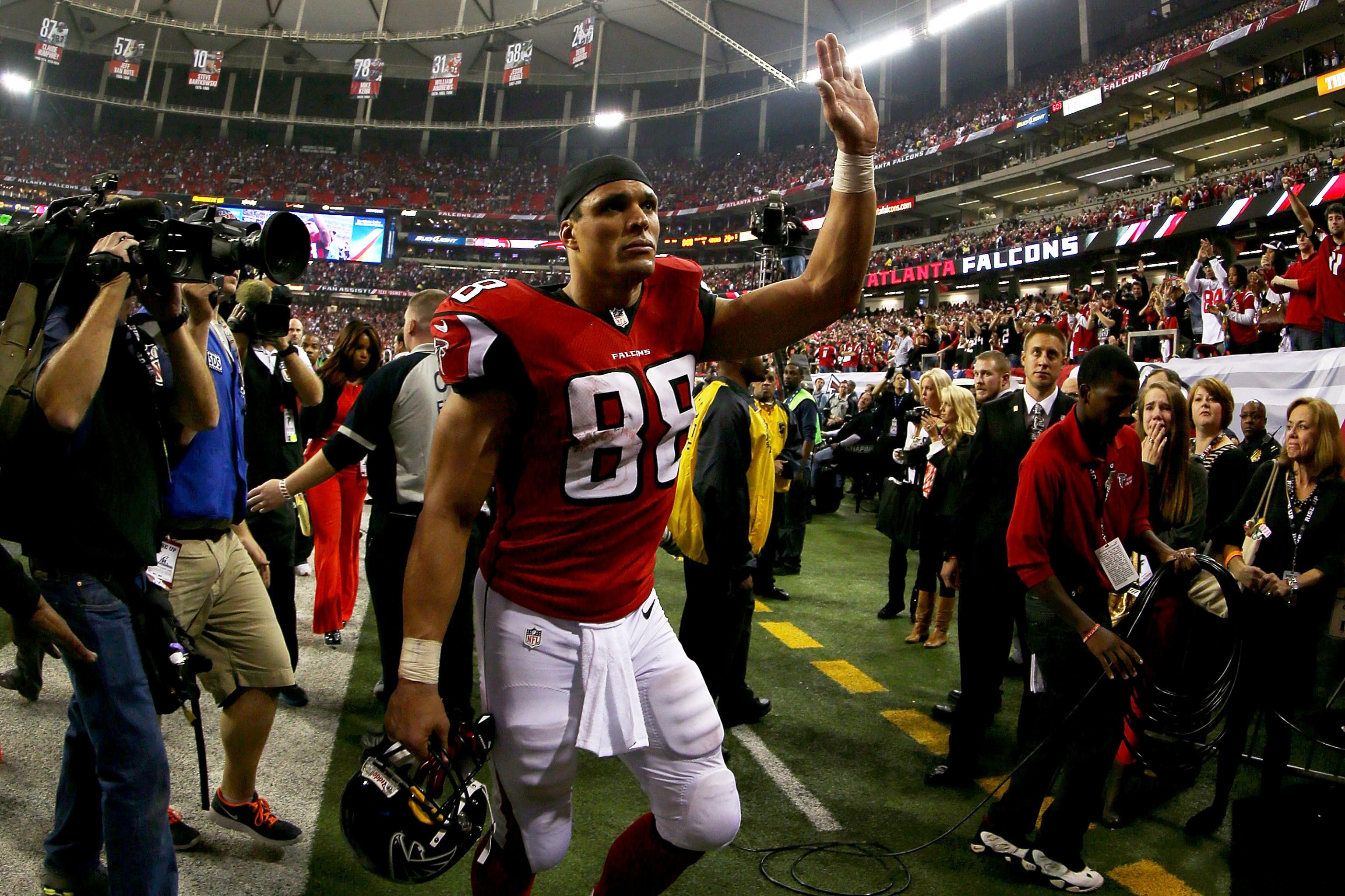 Atlanta Falcons' Tony Gonzalez disappointed his last game won't be a Super  Bowl – The Mercury News