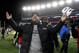 FOXBORO, MA - JANUARY 20: Head coach John Harbaugh of the Baltimore Ravens celebrates after defeating the New England Patriots in the 2013 AFC Championship game at Gillette Stadium on January 20, 2013 in Foxboro, Massachusetts. The Baltimore Ravens defeated the New England Patriots 28-13. (Photo by Jim Rogash/Getty Images)