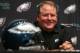 PHILADELPHIA, PA - JANUARY 17: Chip Kelly talks to the media after being introduced as the new head coach of the Philadelphia Eagles during a news conference at the team's NovaCare Complex on January 17, 2013 in Philadelphia, Pennsylvania. The former Oregon coach surprised many after he initially turned down NFL clubs saying he would remain at Oregon. (Photo by Rich Schultz/Getty Images)