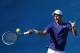 MELBOURNE, AUSTRALIA - JANUARY 23: Novak Djokovic of Serbia plays a forehand in a practice session during day ten of the 2013 Australian Open at Melbourne Park on January 23, 2013 in Melbourne, Australia. (Photo by Lucas Dawson/Getty Images)