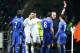 SWANSEA, WALES - JANUARY 23: Eden Hazard of Chelsea (R) is sent off by referee Chris Foy after kicking a ball boy during the Capital One Cup Semi-Final Second Leg match between Swansea City and Chelsea at Liberty Stadium on January 23, 2013 in Swansea, Wales. (Photo by Michael Steele/Getty Images)