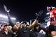 FOXBORO, MA - JANUARY 20: Ray Lewis #52 of the Baltimore Ravens celebrates after defeating the New England Patriots in the 2013 AFC Championship game at Gillette Stadium on January 20, 2013 in Foxboro, Massachusetts. The Baltimore Ravens defeated the New England Patriots 28-13. (Photo by Al Bello/Getty Images)