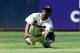 ATLANTA, GA - JULY 15: Michael Bourn #24 of the Atlanta Braves catches a fly ball by Daniel Murphy #28 of the New York Mets in the eighth inning at Turner Field on July 15, 2012 in Atlanta, Georgia. (Photo by Kevin C. Cox/Getty Images)