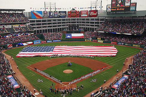 Legends Never Die Texas Rangers Ballpark at Arlington Framed