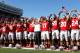 COLUMBUS, OH - SEPTEMBER 8: Head Coach Urban Meyer of the Ohio State Buckeyes sings 'Carmen Ohio' with his players after defeating the Central Florida Knights 36-10 for his second straight win with Ohio State on September 8, 2012 at Ohio Stadium in Columbus, Ohio. (Photo by Kirk Irwin/Getty Images)