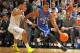 CORAL GABLES, FL - JANUARY 23: Tyler Thornton #3 of the Duke Blue Devils drives against Shane Larkin #0 of the Miami Hurricanes on January 23, 2013 at the BankUnited Center in Coral Gables, Florida. Miami defeated Duke 90-63. (Photo by Joel Auerbach/Getty Images)