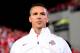 Oct 6, 2012; Columbus, OH, USA; Ohio State Buckeyes head coach Urban Meyer on the sidelines prior to the game against the Nebraska Cornhuskers at Ohio Stadium. Mandatory Credit: Andrew Weber-USA TODAY Sports