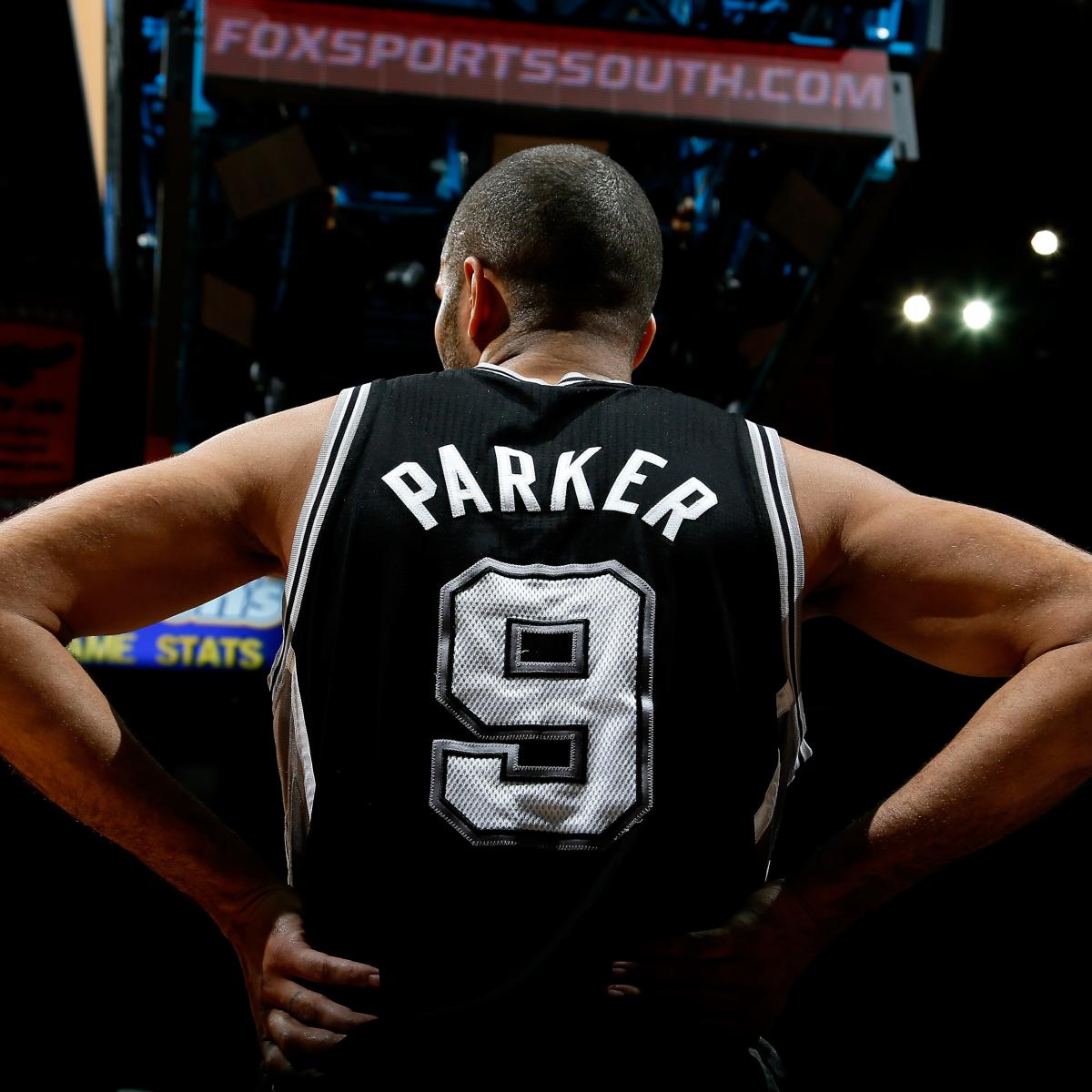 NBA SAN ANTONIO SPURS BASKETBALL SHIRT JERSEY CHAMPION #9 TONY PARKER