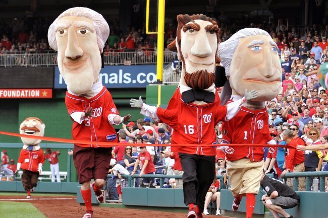 Nationals add fifth president to mascot race