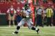 ATLANTA, GA - JANUARY 13: Russell Wilson #3 of the Seattle Seahawks scrambles against the Atlanta Falcons during the NFC Divisional Playoff Game at Georgia Dome on January 13, 2013 in Atlanta, Georgia. (Photo by Streeter Lecka/Getty Images)