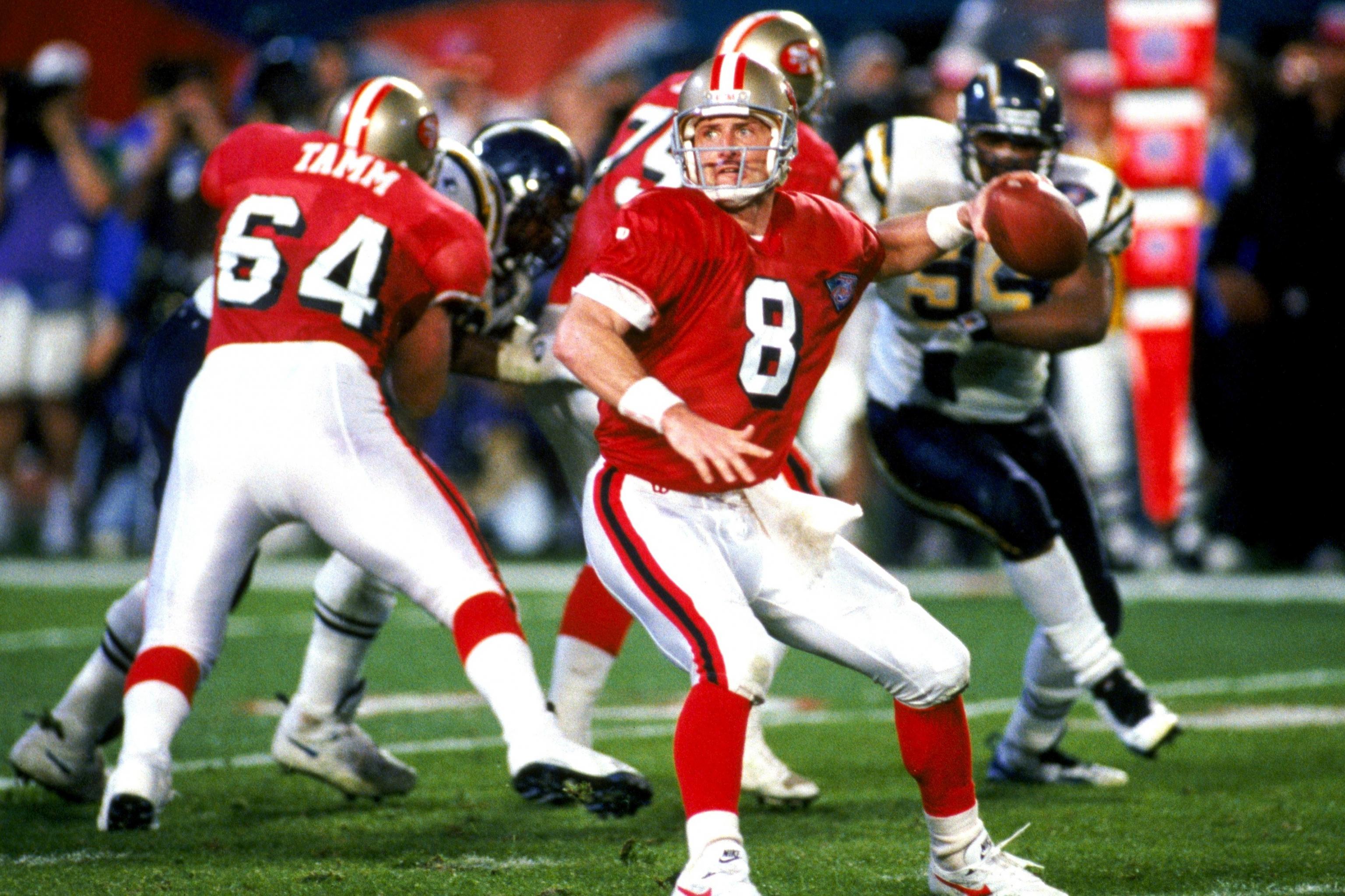 Super Bowl history, Super Bowl XXIX: Steve Young gets the monkey