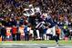 FOXBORO, MA - JANUARY 20: Anquan Boldin #81 of the Baltimore Ravens scores a touchdown passed by Joe Flacco #5 in the fourth quarter against Devin McCourty #32 of the New England Patriots during the 2013 AFC Championship game at Gillette Stadium on January 20, 2013 in Foxboro, Massachusetts. (Photo by Jared Wickerham/Getty Images)
