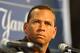 TAMPA - FEBRUARY 17: Infielder Alex Rodriguez of the New York Yankees talks during a press conference February 17, 2008 at the George M. Steinbrenner Field in Tampa, Florida. The Yankees third baseman admitted to taking a substance known as 'boli' acquired with his cousin in the Dominican Republic in 2001. (Photo by Al Messerschmidt/Getty Images)