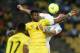 RUSTENBURG, SOUTH AFRICA - JANUARY 26, Emmanuel Adebayor of Togo is challenge by Essaid Belkalem (R)of Algeria during the 2013 African Cup of Nations match between Togo and Algeria at Royal Bafokeng Stadium on January 26, 2013 in Rustenburg, South Africa. (Photo by Lefty Shivambu / Gallo Images/Getty Images)