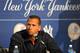 TAMPA - FEBRUARY 17: Infielder Alex Rodriguez of the New York Yankees talks during a press conference February 17, 2008 at the George M. Steinbrenner Field in Tampa, Florida. The Yankees third baseman admitted to taking a substance known as 'boli' acquired with his cousin in the Dominican Republic in 2001. (Photo by Al Messerschmidt/Getty Images)