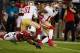 GLENDALE, AZ - OCTOBER 29: Ted Ginn Jr. #19 of the San Francisco 49ers steps out of the tackle of defensive back James Sanders #39 of the Arizona Cardinals during the first quarter of an NFL game at University of Phoenix Stadium on October 29, 2012 in Glendale, Arizona. (Photo by Ralph Freso/Getty Images)