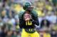 EUGENE, OR - NOVEMBER 03: Dennis Dixon #10 of the Oregon Ducks looks to pass during the game against the Arizona State Sun Devils at Autzen Stadium on November 3, 2007 in Eugene, Oregon. The Ducks defeated the Sun Devils 35-23. (Photo by Otto Greule Jr/Getty Images)