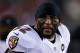 FOXBORO, MA - JANUARY 20: Ray Lewis #52 of the Baltimore Ravens looks on prior to the 2013 AFC Championship game against the New England Patriots at Gillette Stadium on January 20, 2013 in Foxboro, Massachusetts. (Photo by Al Bello/Getty Images)