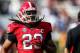 Nov 3, 2012; Athens, GA, USA; Georgia Bulldogs linebacker Jarvis Jones (29) warms up before the game against the Mississippi Rebels at Sanford Stadium. Georgia won 37-10. Mandatory Credit: Daniel Shirey-USA TODAY Sports