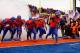 BOISE, ID - DECEMBER 03: Josh Borgman #19 of the Boise State Broncos carries the hammer onto the field before the game against the New Mexico Lobos at Bronco Stadium on December 3, 2011 in Boise, Idaho. (Photo by Otto Kitsinger III/Getty Images)