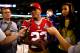 NEW ORLEANS, LA - JANUARY 29: LaMichael James #23 of the San Francisco 49ers answers questions from the media during Super Bowl XLVII Media Day ahead of Super Bowl XLVII at the Mercedes-Benz Superdome on January 29, 2013 in New Orleans, Louisiana. The San Francisco 49ers will take on the Baltimore Ravens on February 3, 2013 at the Mercedes-Benz Superdome. (Photo by Chris Graythen/Getty Images)
