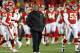 KANSAS CITY, MO - NOVEMBER 27: Defensive coordinator Romeo Crennel of the Kansas City Chiefs watches players warm up prior to the game against the Pittsburgh Steelers on November 27, 2011 at Arrowhead Stadium in Kansas City, Missouri. (Photo by Jamie Squire/Getty Images)