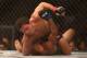 Sep 22, 2012; Toronto, ON, Canada; UFC fighter Joseph Benavidez (top) fights against fighter Demetrious Johnson in the flyweight championship bout at UFC 152 at the Air Canada Centre. Mandatory Credit: Tom Szczerbowski-USA TODAY Sports