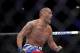 Oct 5, 2012; Minneapolis, MN, USA; Antonio Silva celebrates immediately after defeating Travis Browne (not pictured) in the first round of their Heavyweight bout at the UFC on FX 5 at the Target Center. Mandatory Credit: Bruce Kluckhohn-USA TODAY Sports