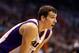PHOENIX, AZ - DECEMBER 06: Goran Dragic #1 of the Phoenix Suns looks up to the clock during the NBA game against the Dallas Mavericks at US Airways Center on December 6, 2012 in Phoenix, Arizona. The Mavericks defeated the Suns 97-94. NOTE TO USER: User expressly acknowledges and agrees that, by downloading and or using this photograph, User is consenting to the terms and conditions of the Getty Images License Agreement. (Photo by Christian Petersen/Getty Images)