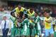 RUSTENBURG, SOUTH AFRICA - FEBRUARY 03: Emmanuel Emenike (9) of Nigeria celebrates scoring a goal with his teamamtes during the 2013 Orange African Cup of Nations 3rd Quarter Final match between Ivory Coast and Nigeria, at Royal Bafokeng Stadium on February 03, 2013 in Rustenburg, South Africa. (Photo by Lefty Shivambu/Gallo Images/Getty Images)