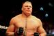 Dec. 30, 2011; Las Vegas, NV, USA; UFC fighter Brock Lesnar during a heavyweight bout at UFC 141 at the MGM Grand Garden event center. Mandatory Credit: Mark J. Rebilas-USA TODAY Sports